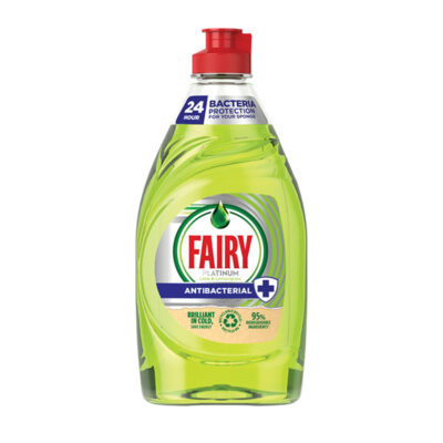 مایع ظرفشویی فیری Fairy مدل Platinum Anti Bacterial رایحه لیمو ۸۲۰ میل