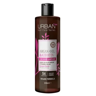 شامپو تقویت کننده اوربن کر اوربان Urban Care حاوی روغن آرگان و کراتین حجم 350 میل