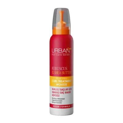 موس مو موهای فر اوربن کر اوربان Urban Care حاوی عصاره گل ختمی و شی باتر حجم 150 میل