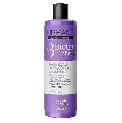 شامپو ضد ریزش اوربن کر اوربان Urban Care عصاره بیوتین و کافئین حجم 350 میل