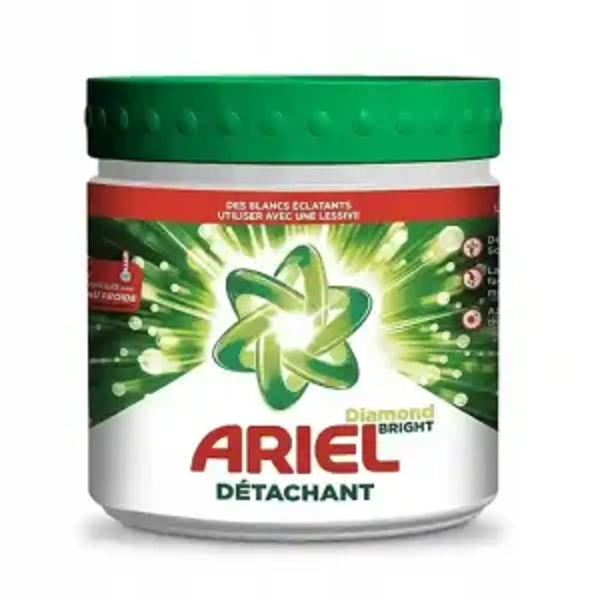 4 پودر لکه بر لباس آریل Ariel مناسب لباس های سفید حجم 500 گرم - Image 1