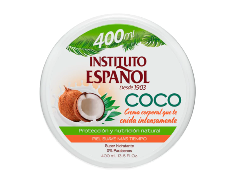 8 کرم دست و بدن انستیتو اسپانول Instituto Espanol نارگیل حجم 400 میل - Image 1