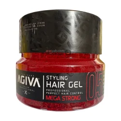ژل موی آگیوا 05 قرمز مدل مگا استرانگ mega strong حجم 700 میل