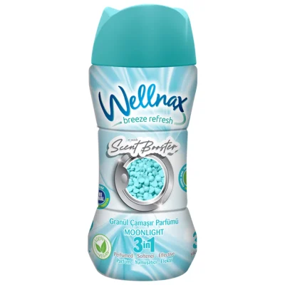 (گرانول) دانه های خوشبو کننده و نرم کننده لباس ولناکس Wellnax رایحه Moonlight بسته 210 گرمی