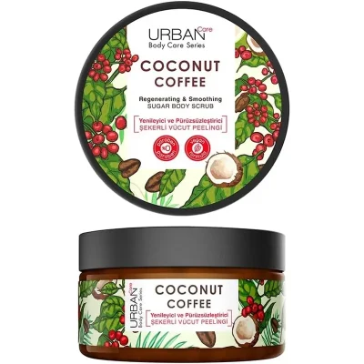 اسکراب بدن شاداب کننده پوست اوربن کر اوربان Urban Care حاوی روغن نارگیل و قهوه حجم 200 میل