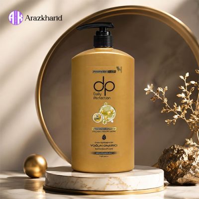 شامپو روغن کاج دکس طلایی DP Dex برای موی چرب حاوی کراتین و بیوتین حجم 800 میل