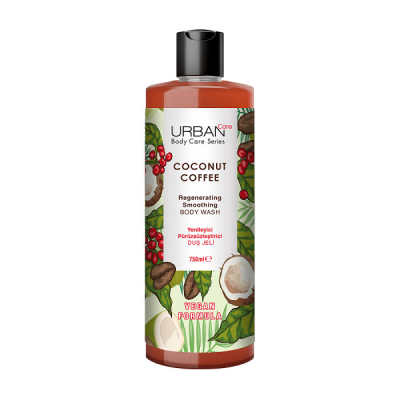 شامپو بدن شاداب کننده اوربن کر Urban Care رایحه قهوه و نارگیل حجم 750 میل