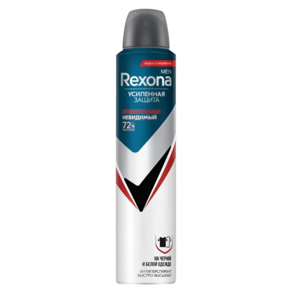 اسپری دئودورانت رکسونا Rexona مردانه 72 ساعته مدل невидимый اصل روسیه حجم 200 میل