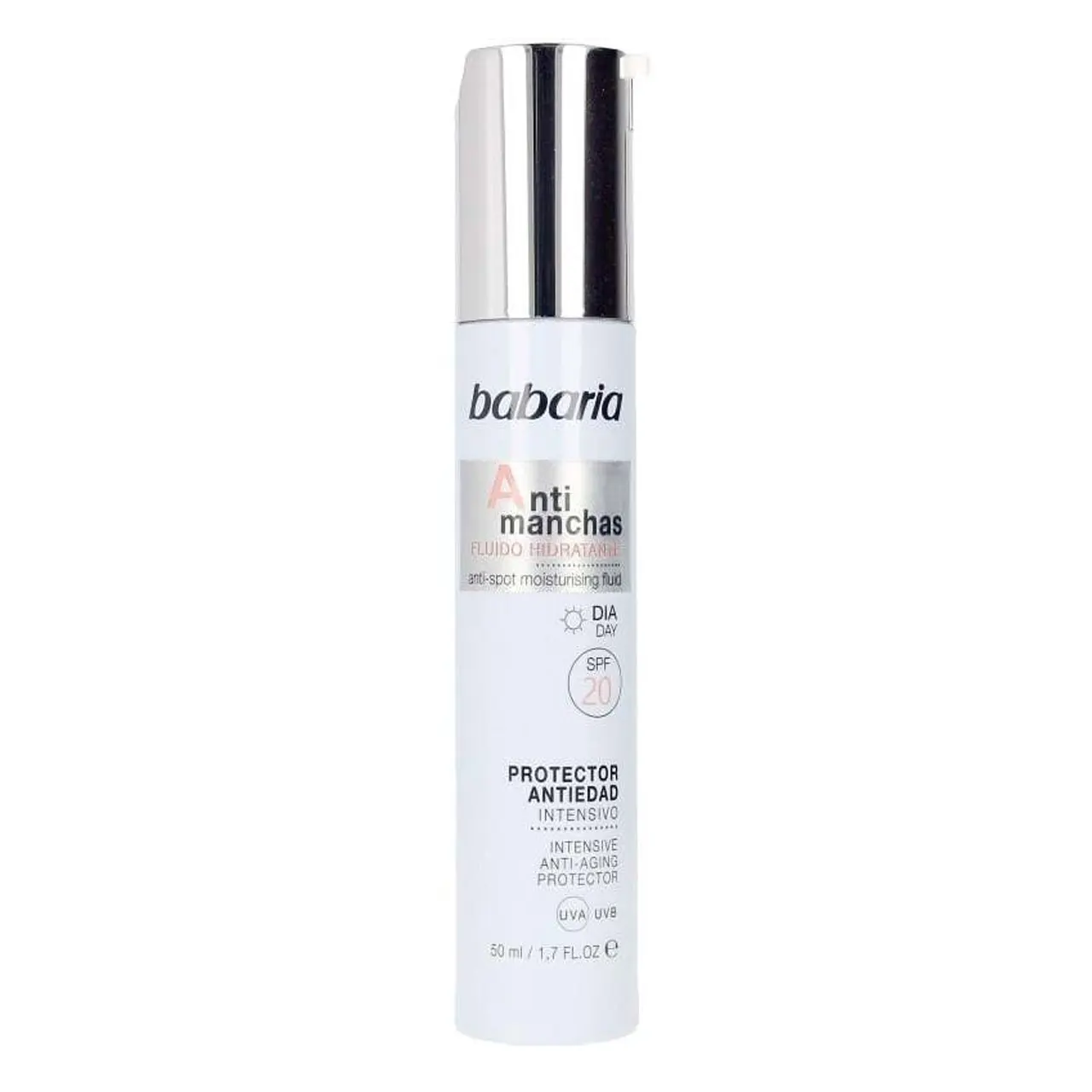 12 فلوئید روز ضد لک و چروک باباریا Babaria مدل anti-spot SPF20 حجم 50 میل - تصویر 1